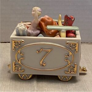 Lenox birthday train seven never opened new in box